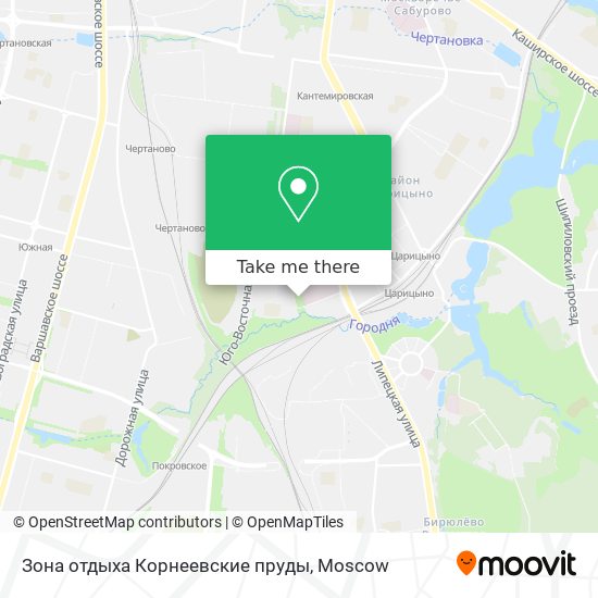 Зона отдыха Корнеевские пруды map