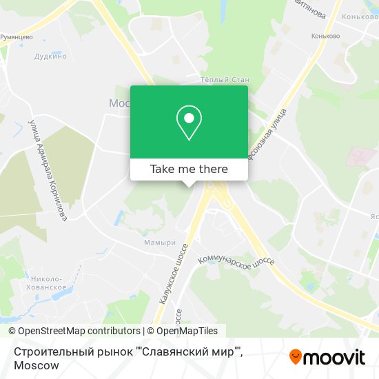 Строительный рынок ""Славянский мир"" map