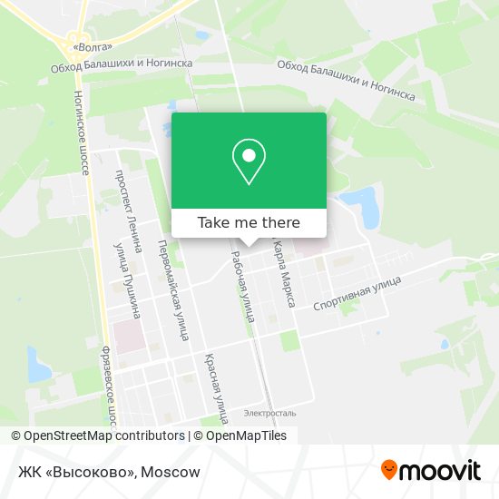 ЖК «Высоково» map