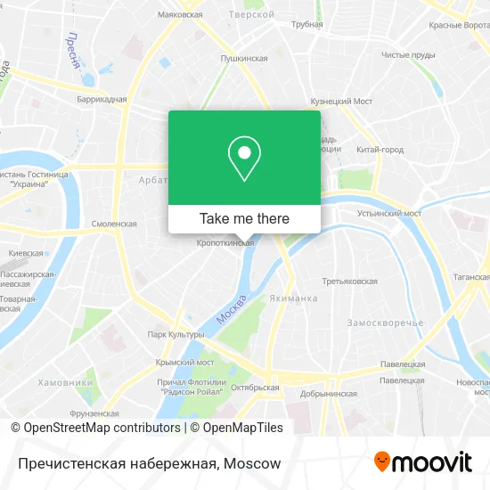 Пречистенская набережная map
