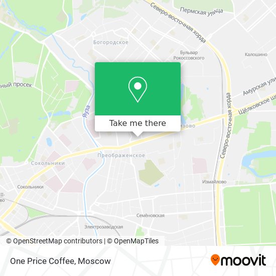 One Price Coffee map