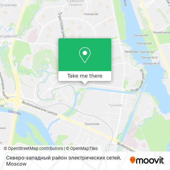 Северо-западный район электрических сетей map