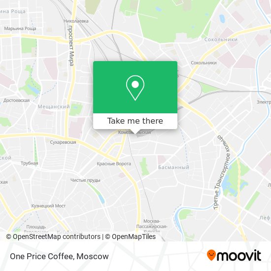 One Price Coffee map