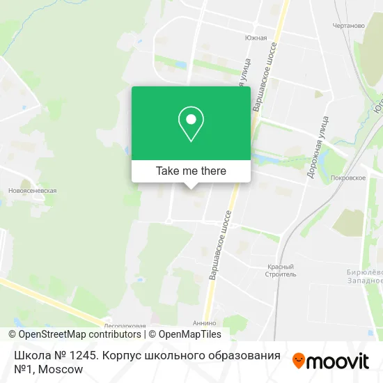 Школа № 1245. Корпус школьного образования №1 map