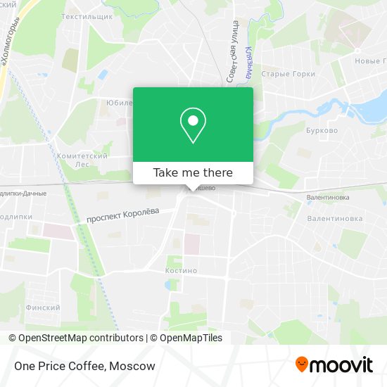 One Price Coffee map