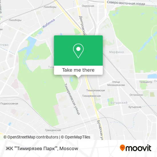 ЖК ""Тимирязев Парк"" map