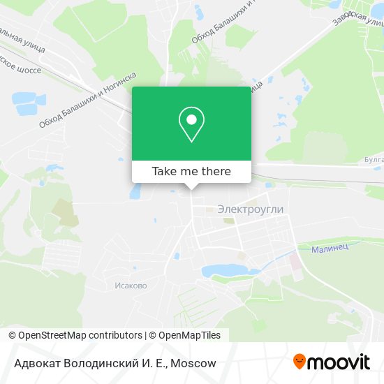 Адвокат Володинский И. Е. map