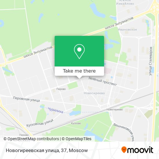 Новогиреевская улица, 37 map