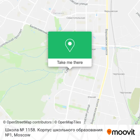 Школа № 1158. Корпус школьного образования №1 map