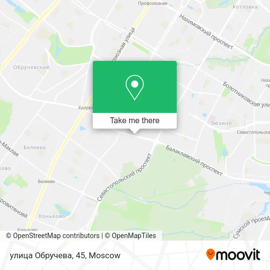 улица Обручева, 45 map