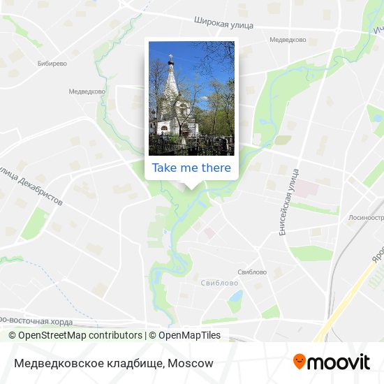 Медведковское кладбище map