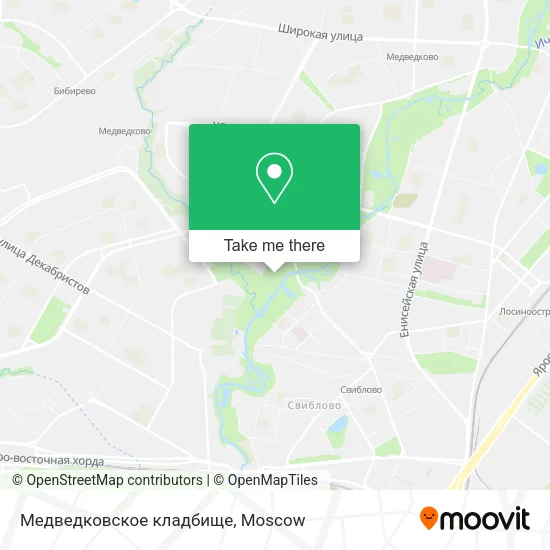 Медведковское кладбище map