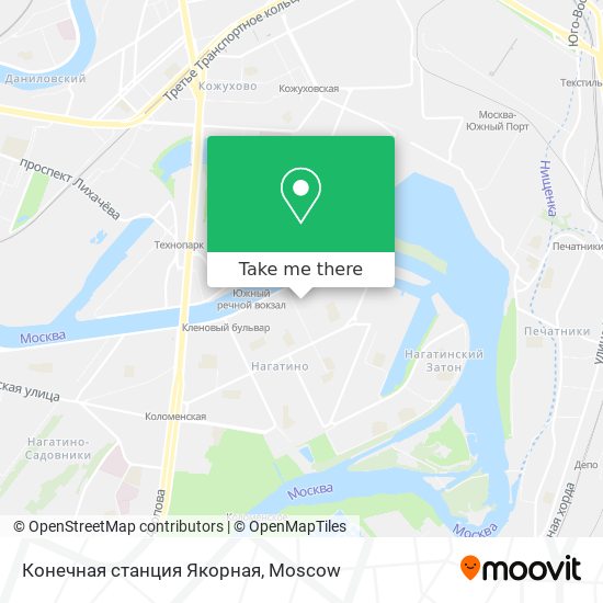 Конечная станция Якорная map