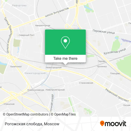 Рогожская слобода map