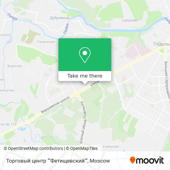 Торговый центр ""Фетищевский"" map