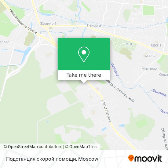 Подстанция скорой помощи map