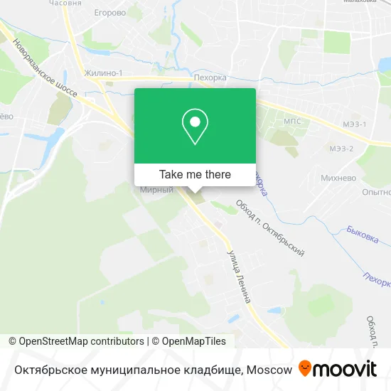 Октябрьское муниципальное кладбище map