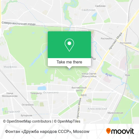 Фонтан «Дружба народов СССР» map