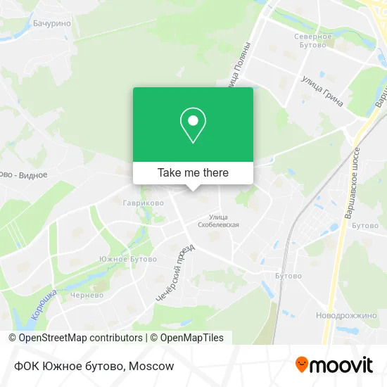 ФОК  Южное бутово map
