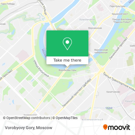 Vorobyovy Gory map