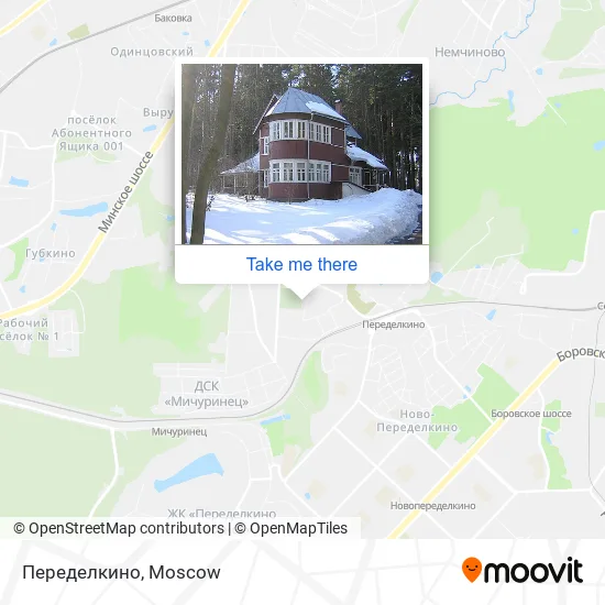 Переделкино map