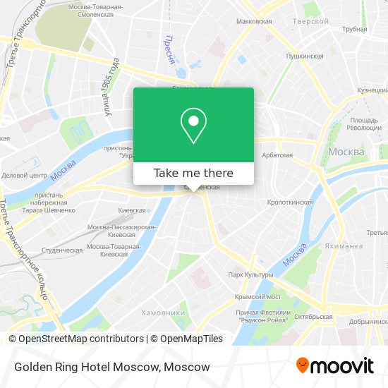 Golden Ring Hotel Moscow map