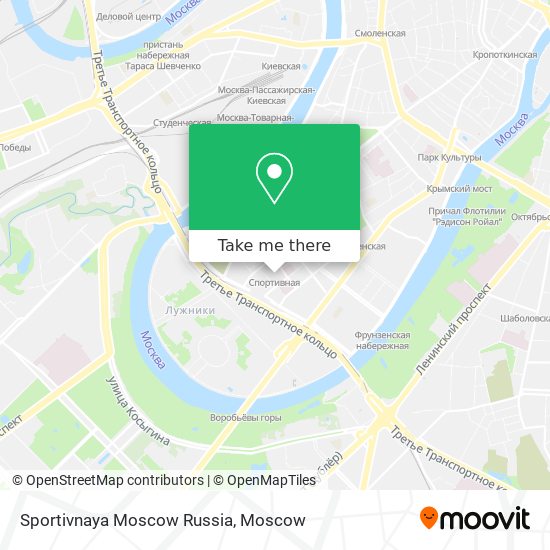 Sportivnaya Moscow Russia map