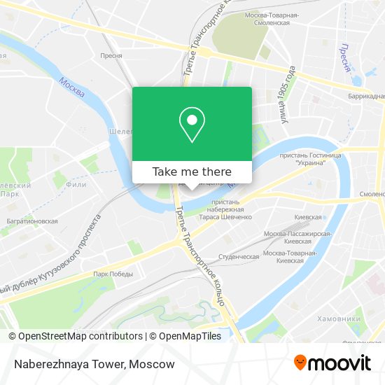 Naberezhnaya Tower map