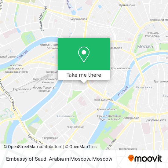 Embassy of Saudi Arabia in Moscow map