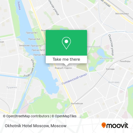 Okhotnik Hotel Moscow map