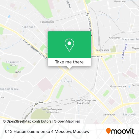 013 Новая башиловка 4 Moscow map