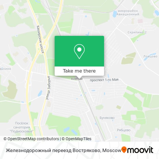 Железнодорожный переезд Востряково map