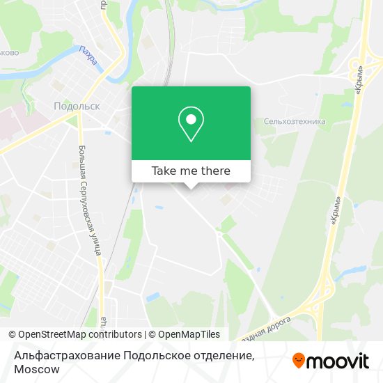 Альфастрахование Подольское отделение map