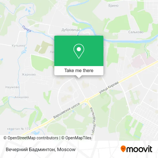 Вечерний Бадминтон map