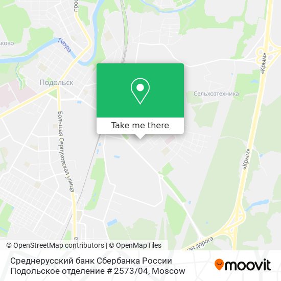 Среднерусский банк Сбербанка России Подольское отделение # 2573 / 04 map