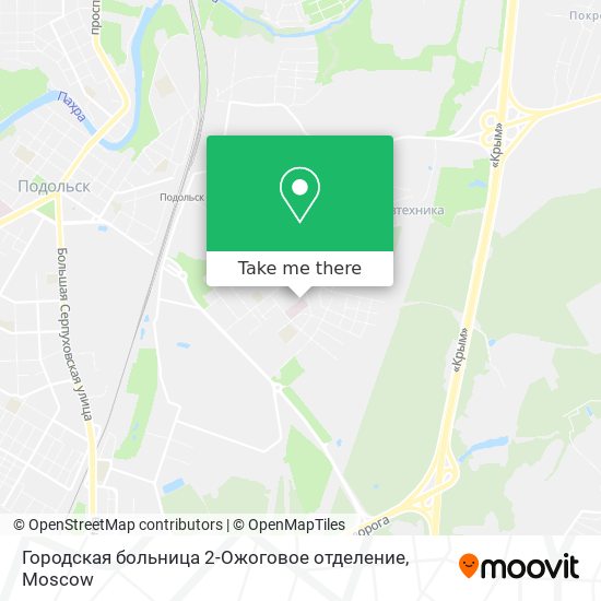 Городская больница 2-Ожоговое отделение map
