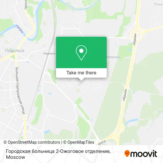 Городская больница 2-Ожоговое отделение map