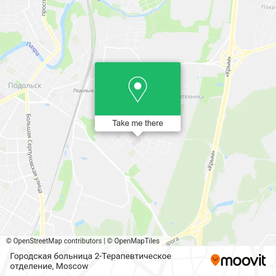 Городская больница 2-Терапевтическое отделение map