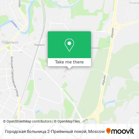 Городская больница 2-Приёмный покой map