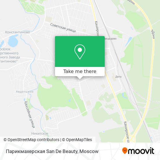 Парикмахерская San De Beauty map