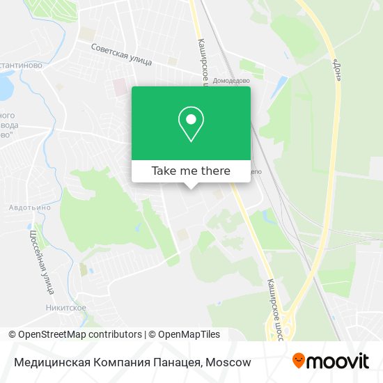 Медицинская Компания Панацея map