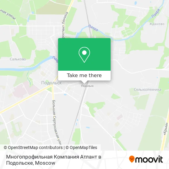 Многопрофильная Компания Атлант в Подольске map