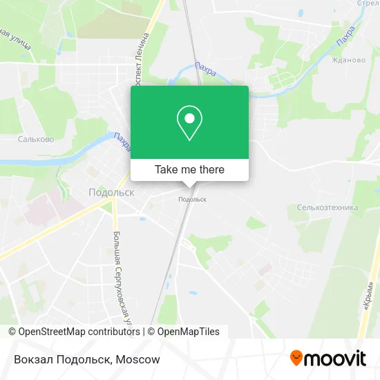 Вокзал Подольск map