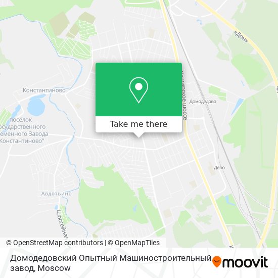 Домодедовский Опытный Машиностроительный завод map