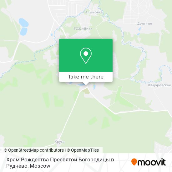 Храм Рождества Пресвятой Богородицы в Руднево map