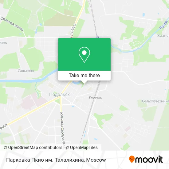 Парковка Пкио им. Талалихина map