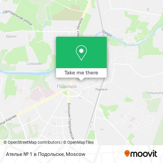 Ателье № 1 в Подольске map