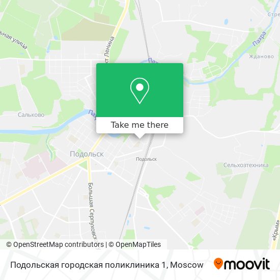 Подольская городская поликлиника 1 map