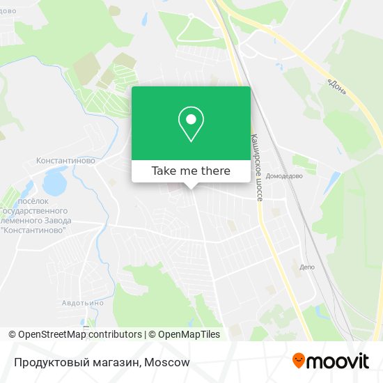 Продуктовый магазин map