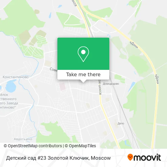 Детский сад #23 Золотой Ключик map